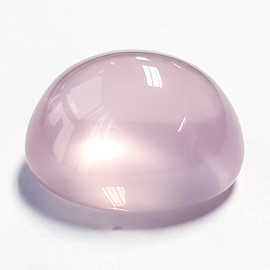21.50 mm { 45.58 cts} Round Cabochon Natural Untreated Pink Rose Quartz {Flawless-VVS}