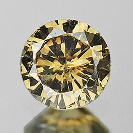 3.80mm {0.21 cts} Round Brilliant Cut AAA Fire Natural Golden Champagne Diamond