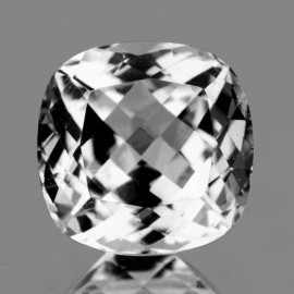 31.64 cts Cushion 18.00 mm AAA Fire Natural White Topaz {Flawless-VVS1}--Collection/Investment Stone
