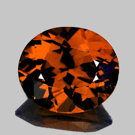 9x8 mm {2.40 cts} Oval Brilliant Cut AAA Fire Natural Cognac Orange Mali Garnet {Flawless-VVS}