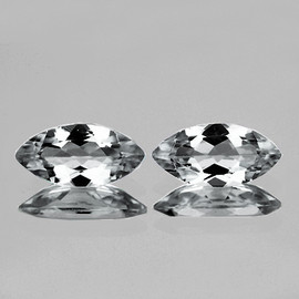 14x7 mm 2 pcs Marquise AAA Fire Natural Diamond White Topaz {Flawless-VVS1}