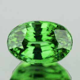 6x4 mm Oval AAA Fire Natural Vivid Green Tsavorite Garnet