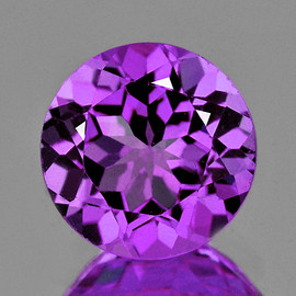 10.00 mm Round AAA Fire Intense Purple Amethyst Natural {Flawless-VVS1}