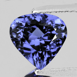 6.00 mm { 0.64 cts} Heart AAA Fire AAA Purple Blue Tanzanite Natural {Flawless-VVS}