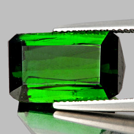 12x7 mm { 4.01 cts} Octagon AAA Neon Natural Chrome Green Tourmaline {VVS-VS}