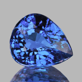 6x5 mm {0.83 cts} Pear AAA Fire Intense Ceylon Blue Sapphire Natural {Flawless-VVS}--AAA Grade