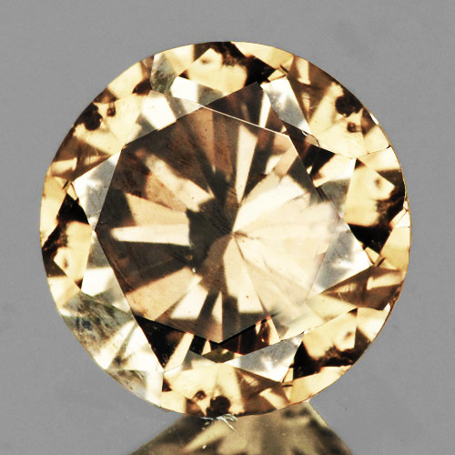 2.80 mm {0.07 cts} Round Brilliant Cut AAA Fire Natural Golden Champagne Diamond