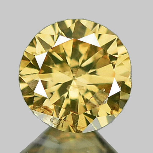 2.80 mm {0.08 cts} Round Brilliant Cut AAA Fire Natural AAA Golden Champagne Diamond