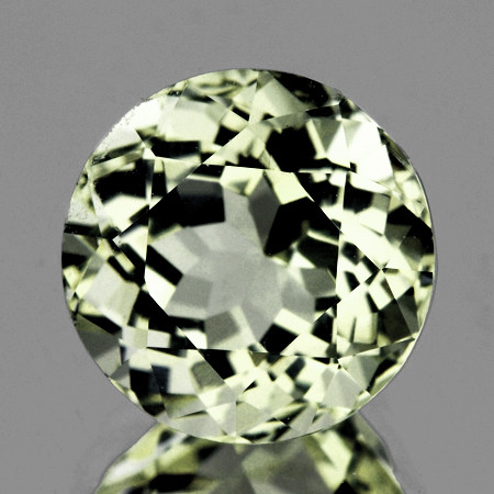 8.00 mm {1.75 cts} Round AAA Fire Natural Yellow Orthoclase Feldspar {Flawless-VVS1}