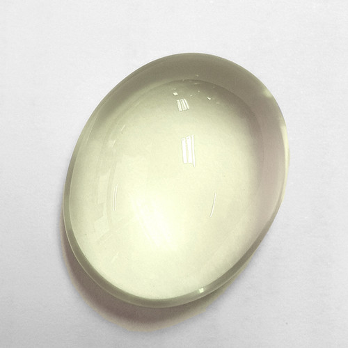 15x12 mm { 10.48cts}  Oval Cabochon Natural Yellow Labradorite {Flawless-VVS}