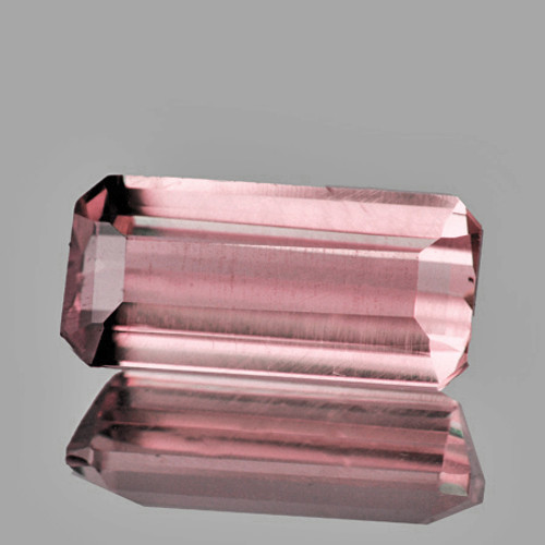 9x4.5 mm { 1.12 cts} Octagon AAA Luster Natural Peach Pink Tourmaline { Flawless-VVS }