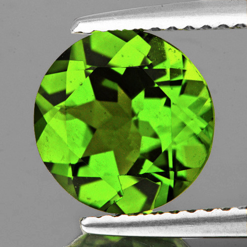 8.50 mm 1 pcs Round AAA Fire AAA Green Peridot Natural {Flawless-VVS}--AAA Grade