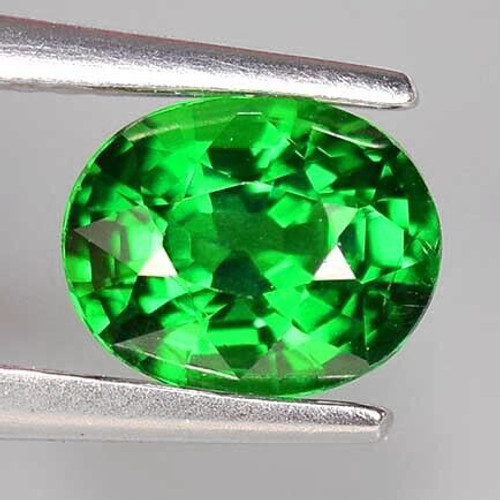 5.5x4.5 mm { 0.64 cts} Oval AAA Fire Natural Emerald Green Tsavorite Garnet {VVS}--AAA Grade