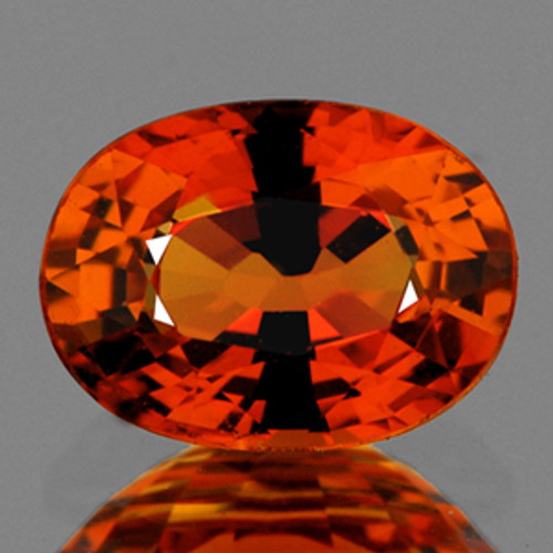 7x5 mm {1.07 cts} Oval AAA Fire Natural Mandarin Orange Spessartite Garnet {Flawless-VVS1}
