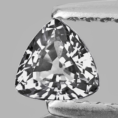 4.00 mm Trillion AAA Fire Natural Titanium White Sapphire {Flawless-VVS}--AAA Grade