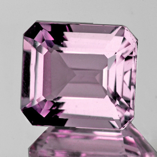 7x6mm { 1.16 cts} Emerald Cut AAA Luster Natural Sweet Pink Tourmaline { Flawless-VVS }