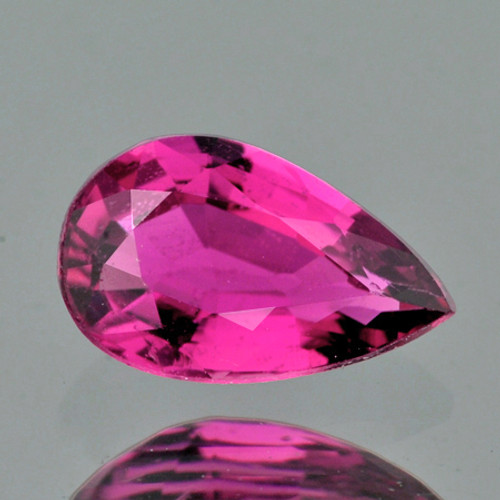 10x6 mm {1.37 cts} Pear AAA Fire Intense Hot Pink Tourmaline Natural {VVS}--AAA Grade