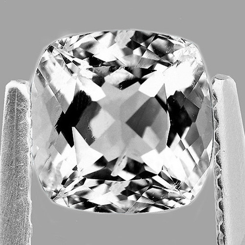 9.00 mm 1 pcs Cushion AAA Fire Natural Diamond White Topaz {Flawless-VVS1}