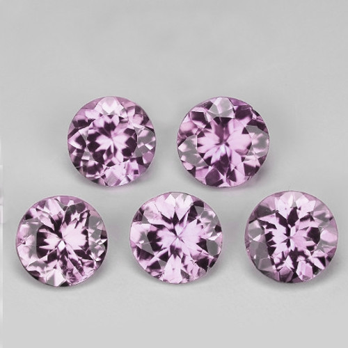 3.30 mm 5 pcs Round Brilliant Machine Cut Extreme Brilliancy  Natural Pink Sapphire {Flawless-VVS}--AAA Grade