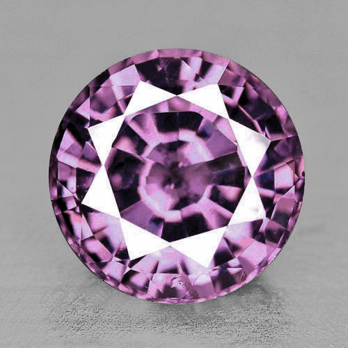 5.00 mm {0.63 cts} Round AAA Fire UNHEATED Purple Sapphire Natural (Flawless-VVS}--Free Certificate