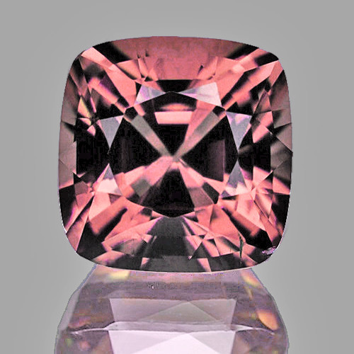 4.50 mm {0.58 cts} Cushion AAA Fire Natural Mahenge Pink Malaya Garnet {Flawless-VVS}