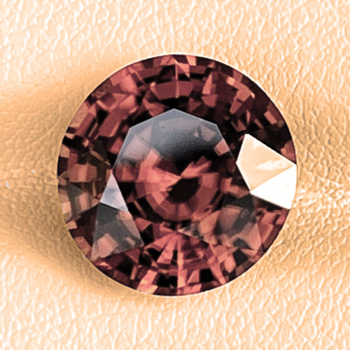 5.30 mm {0.77 cts} Round AAA Fire Strong Color Change Garnet Natural ( Champagne to Pink Red)