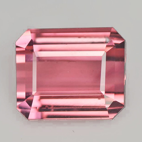 6x5 mm {1.08 cts} Octagon AAA Luster AAA Peach Pink Tourmaline Natural { Flawless-VVS }