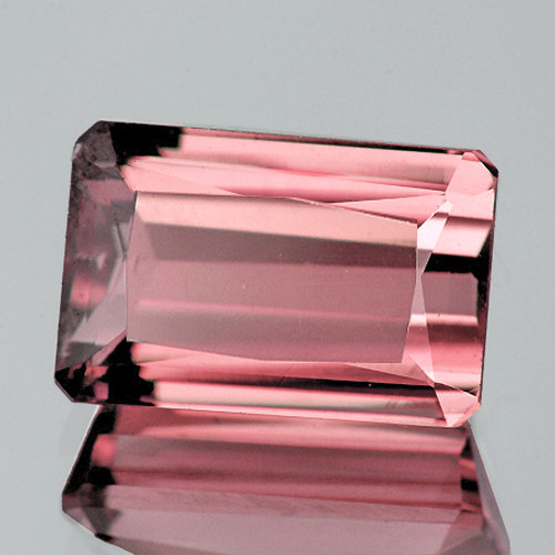 8x5 mm { 1.28 cts } Octagon AAA Luster AAA Peach Pink Tourmaline Natural { Flawless-VVS }