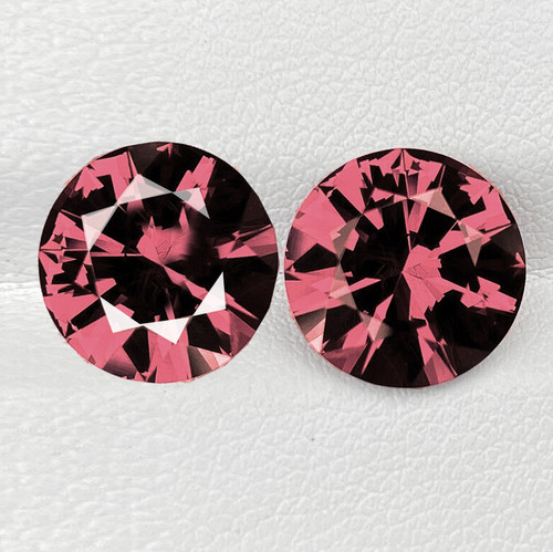 4.00 mm 2 pcs Round Brilliant Cut AAA Fire AAA Red Pink Spinel Natural {Flawless-VVS1}--AAA Grade