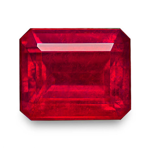 9x7 mm 1pcs Octagon Emerald Cut Best AAA Fire Intense Red Mozambique Ruby Natural { AAA Grade }
