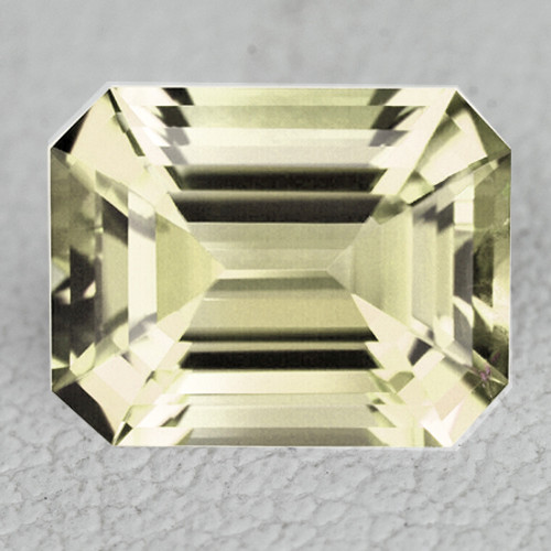 10x8 mm { 3.29 cts} Octagon Emerald Cut AAA Fire Natural Yellow Beryl 'Heliodor' {Flawless-VVS}