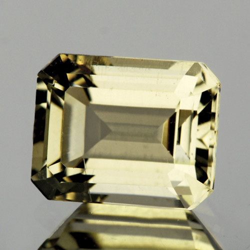 9.5x7.5 mm Octagon Emerald Cut AAA Fire Natural Yellow Beryl 'Heliodor' {Flawless-VVS}