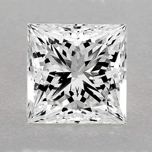 3.50 mm {0.21 cts} Square Princess Cut Color D-F White Diamond Natural {VVS}--AAA Grade