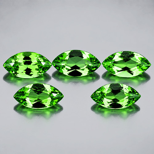 6x3 mm 5 pcs Marquise Brilliant Cut AAA Fire Natural Chrome Green Tsavorite Garnet {Flawless-VVS}