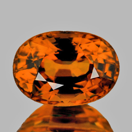 6x4 mm { 0.70 cts } Oval AAA Fire AAA Orange Sapphire Natural {Flawless-VVS}