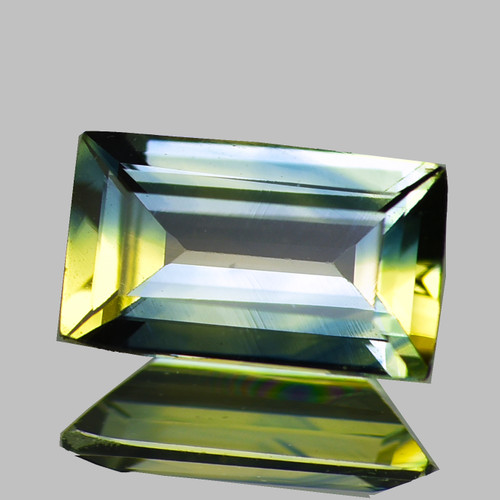 7x4 mm {0.70 cts} Baguette Cut AAA Fire Bi Color Yellow Blue Sapphire Natural {Flawless-VVS}--AAA Grade