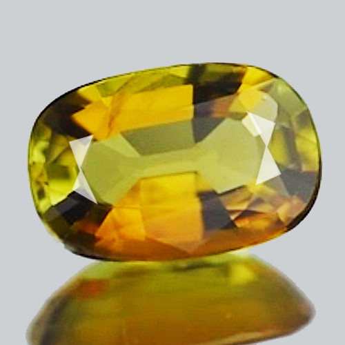 9.5x6.5 mm { 1.50 cts} Cushion AAA Fire Intense Golden Yellow Tourmaline Mozambique Natural {Flawless-VVS}--AAA Grade