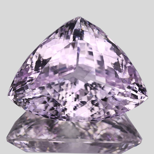 44x33 mm { 170.06 cts} Trillion Brilliant Cut Extreme Brilliancy Natural Pink Kunzite {Flawless-VVS}---AAA Grade