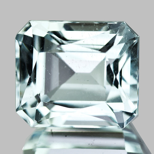 11x9 mm { 5.46 cts} Octagon Emerald Cut AAA Fire Natural Sky Blue Aquamarine {Flawless-VVS}