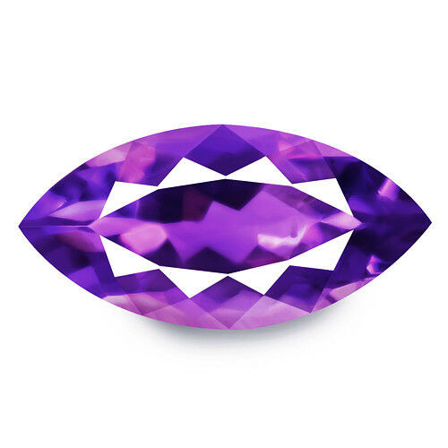 16x8 mm 1pcs Marquise Intense Purple Amethyst Natural {Flawless-VVS1}