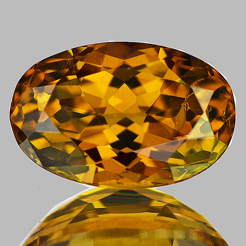 8.5x5.5 mm { 1.71 cts} Oval Brilliant Cut AAA Fire AAA Cognac Mali Garnet Natural {Flawless-VVS}--AAA Grade