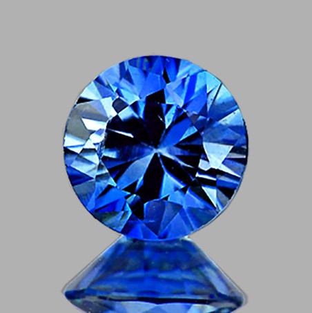 4.00 mm Round Brilliant Cut AAA Fire Intense Ceylon Blue Sapphire Natural {Flawless-VVS}