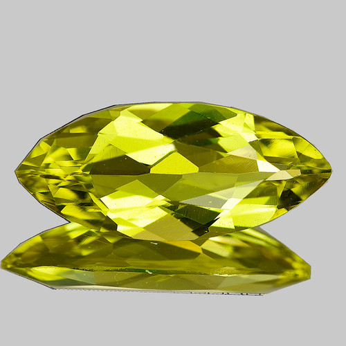 15x7 mm { 2.10 cts} Marquise Brilliant Cut Extreme Brilliancy Intense Canary Yellow Beryl 'Heliodor' Natural {Flawless-VVS1}--AAA Grade