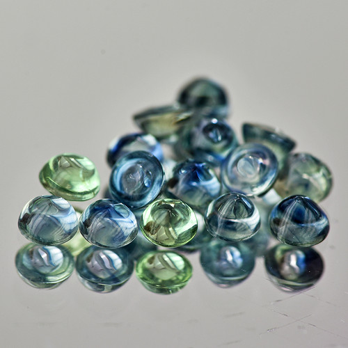 3.00 mm 15 pcs Round Cabochon Natural Blue Australia Sapphire {Flawless-VVS}