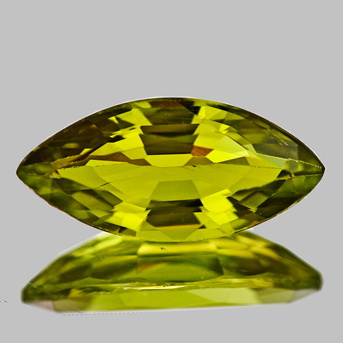 11.5x5.5 mm { 1.35 cts} Marquise AAA Fire Natural Lemon Yellow Tourmaline {Flawless-VVS}