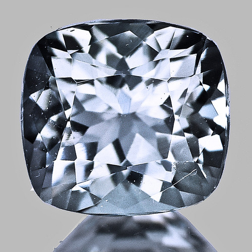 6.00 mm Cushion Brilliant Cut Extreme Brilliancy Titanium Blue Beryl Natural { Flawless-VVS}--AAA Grade
