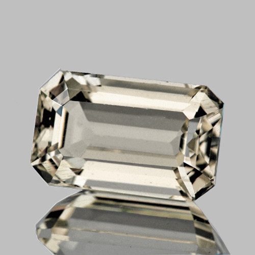 8x5 mm { 1.20 cts} Octagon Emerald Cut AAA Fire Natural Peach Morganite [Flawless-VVS]
