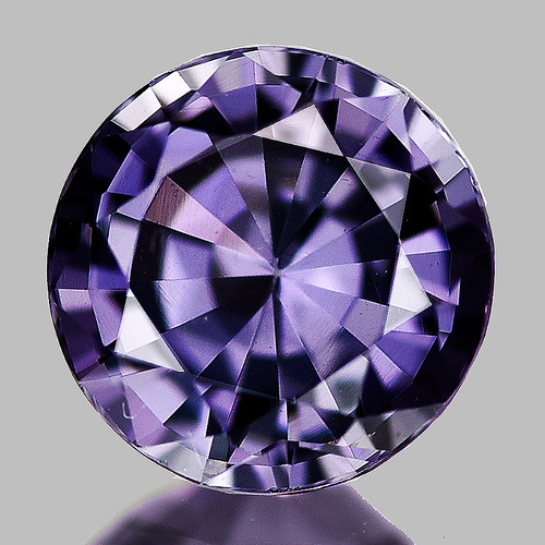 4.80 mm { 0.50 cts} Round Cut Best AAA Fire Natural AAA Purple Spinel {Flawless-VVS}--AAA Grade