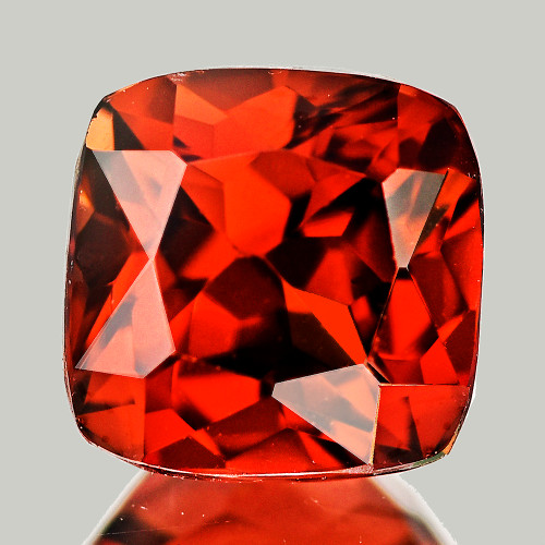 6.70 mm { 2.18 cts} Cushionn Brilliant Cut AAA Fire Natural Color Shift Pink Orange Malaya Garnet {Flawless-VVS}