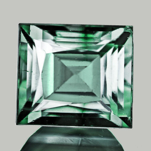 7x6 mm { 1.92 cts} Baguette Emerald Cut Best AAA Fire Natural Teal Green Tourmaline { Flawless-VVS }
